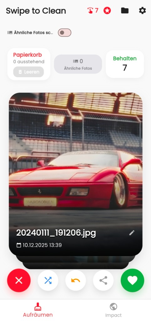 Swipe to Clean